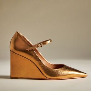 Maeve Sibley Mary Jane Wedge Heel
Size: US 9-9.5 / EU 40
Color bronze